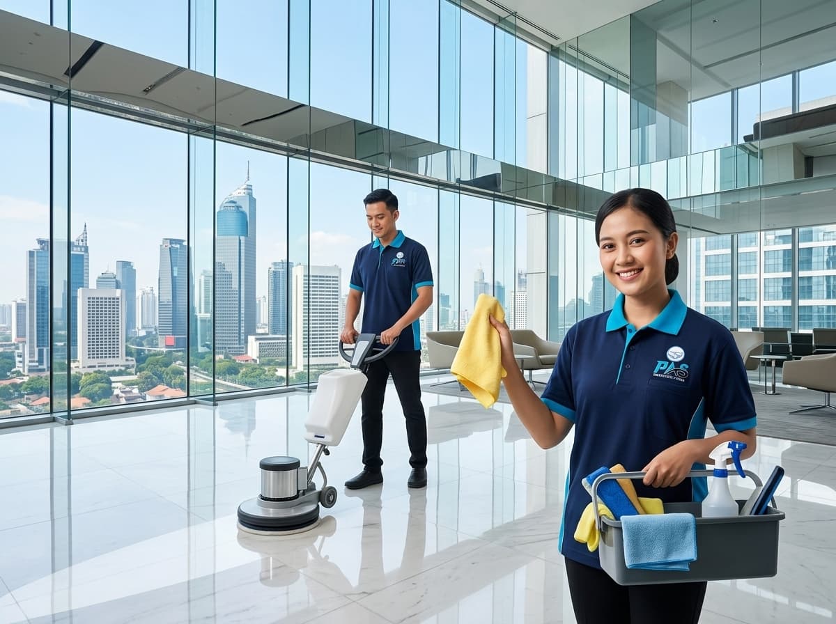 Tim profesional Commercial Cleaning Service PT Panca Alif Sukses